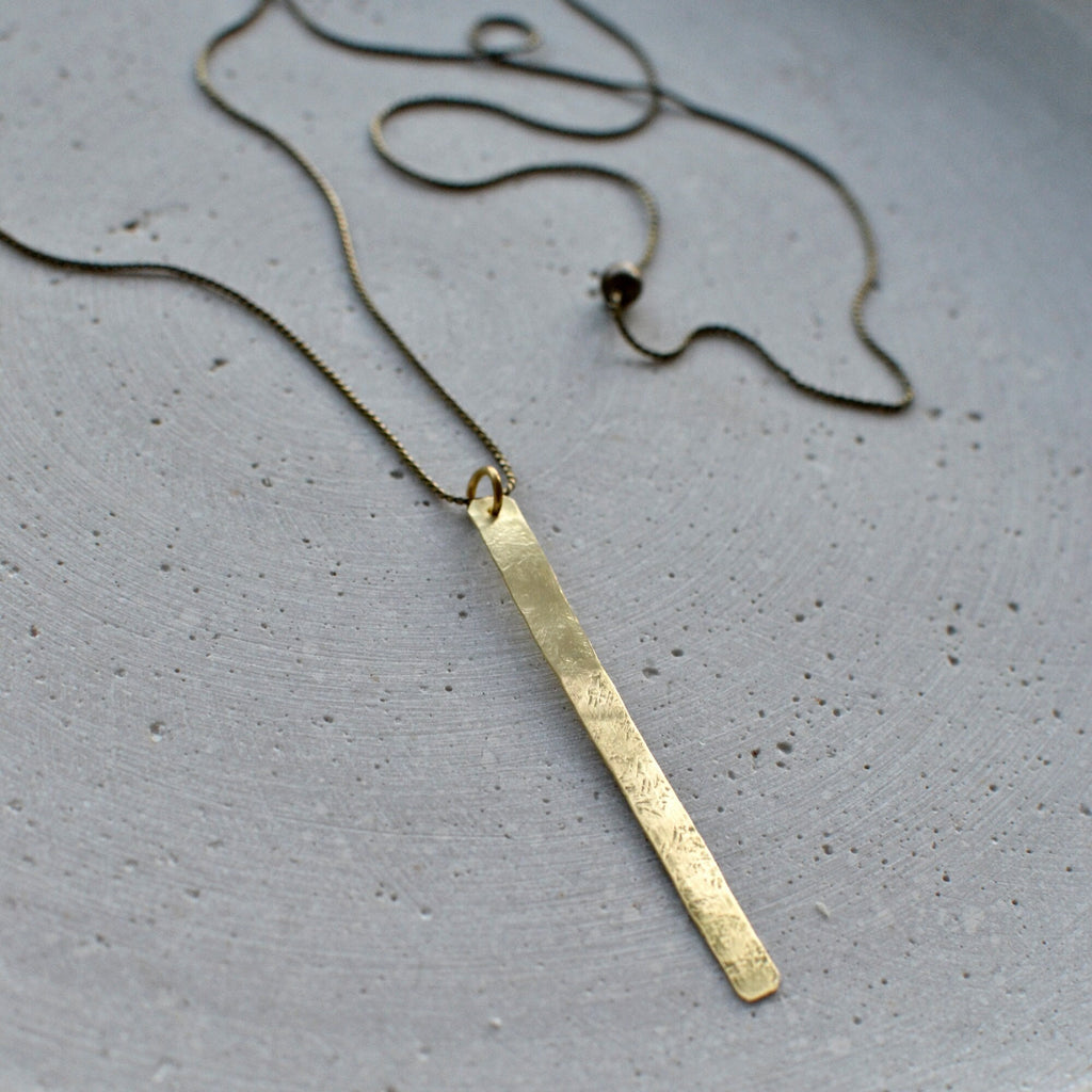 Minimalistische Stab Halskette - Schmuck - Gudbling