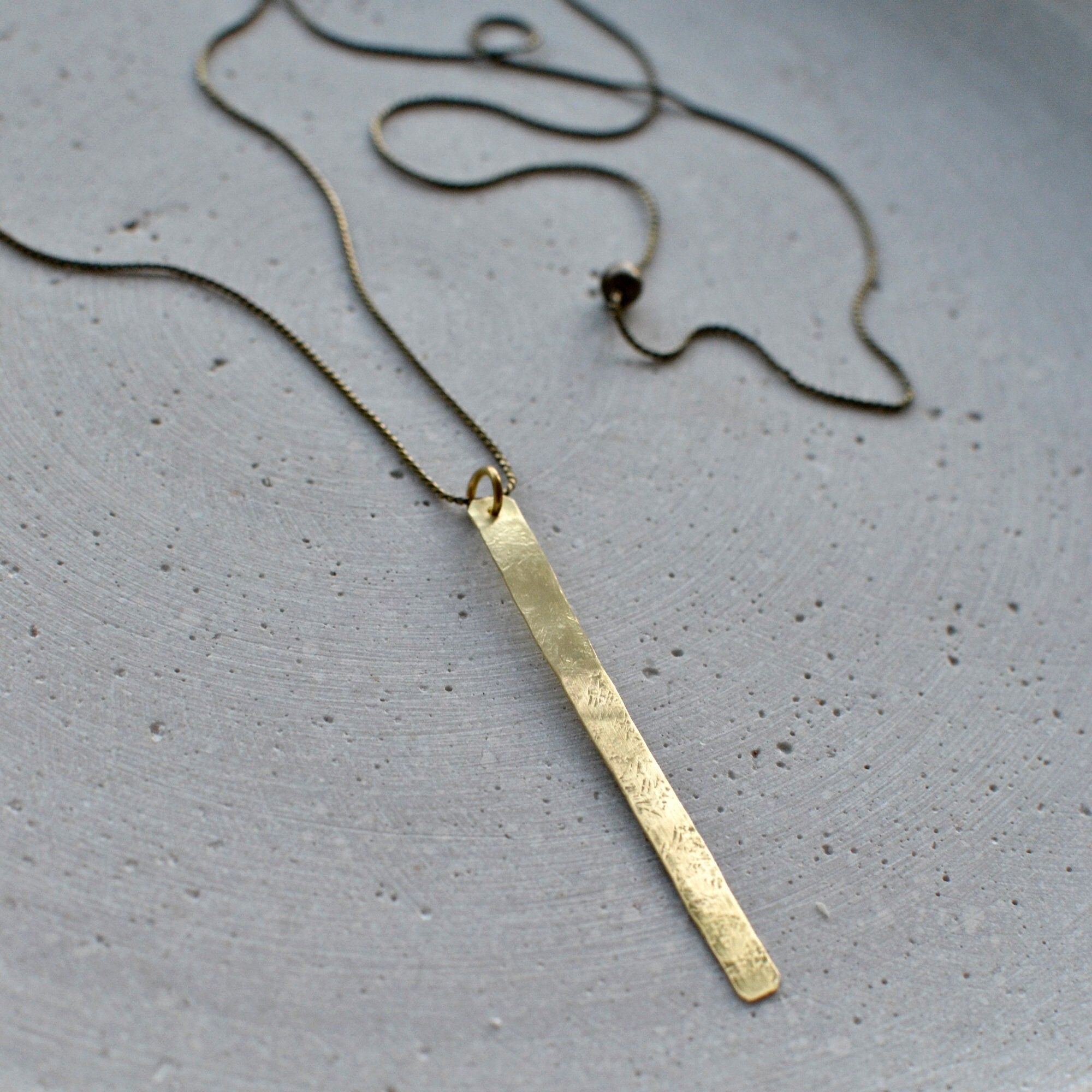 Minimalistische Stab Halskette - Schmuck - Gudbling
