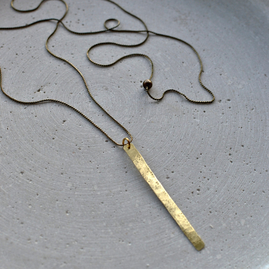 Minimalistische Stab Halskette - Schmuck - Gudbling