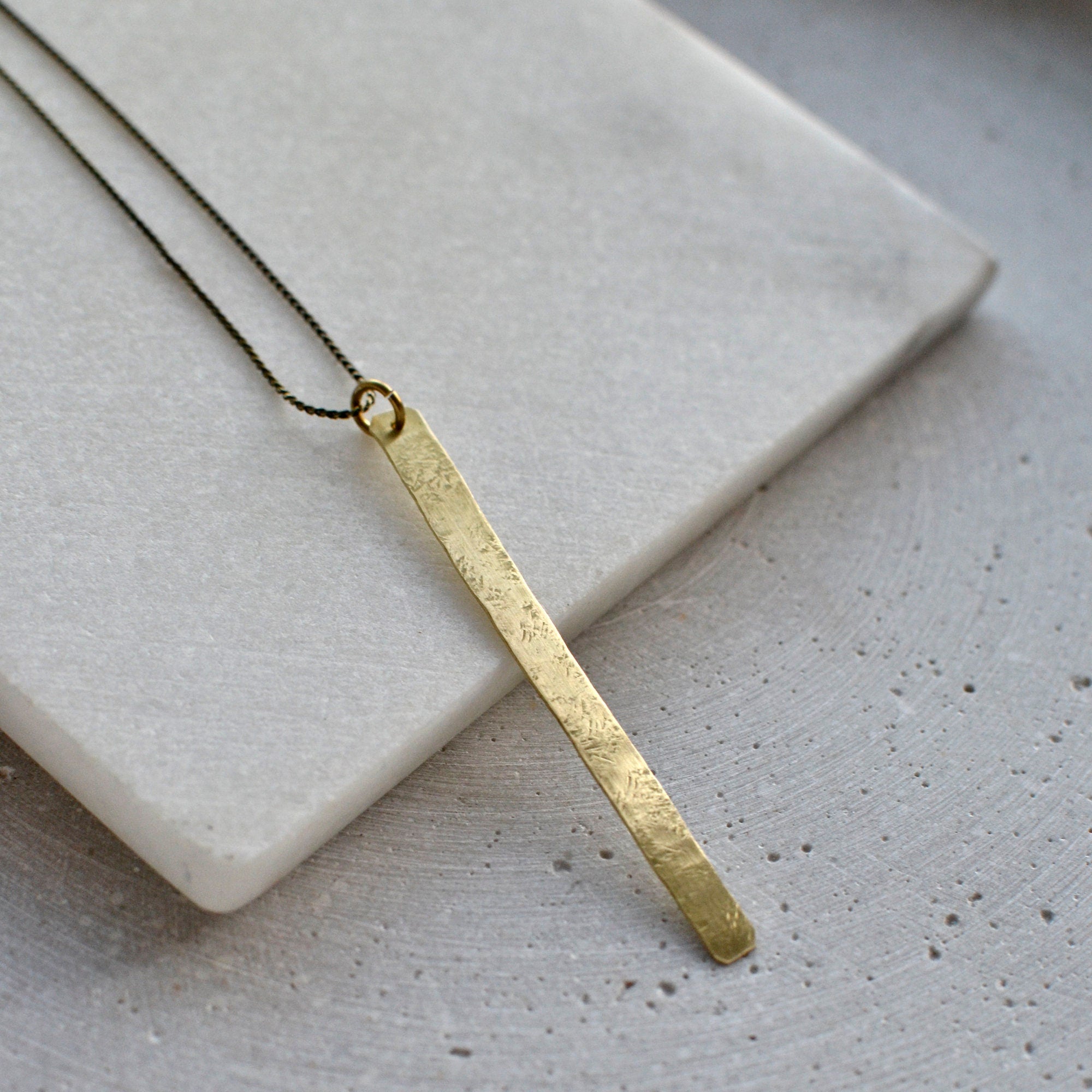 Minimalistische Stab Halskette - Schmuck - Gudbling