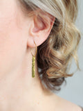 Minimalistische Stab Hoop Ohrringe
