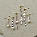 Mix and Match Gestreifte Hängeohrringe - Schmuck - Gudbling