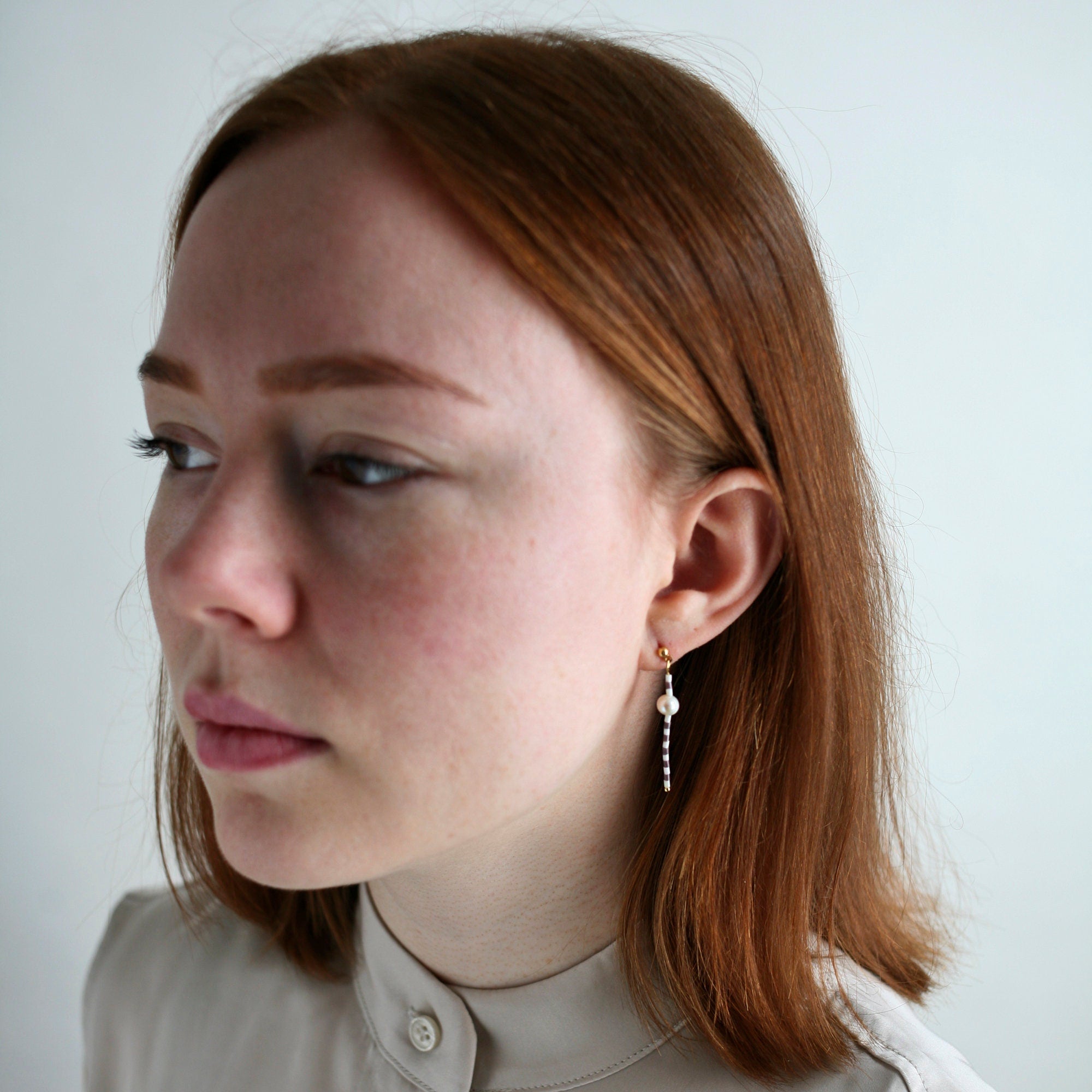 Mix and Match Gestreifte Hängeohrringe - Schmuck - Gudbling