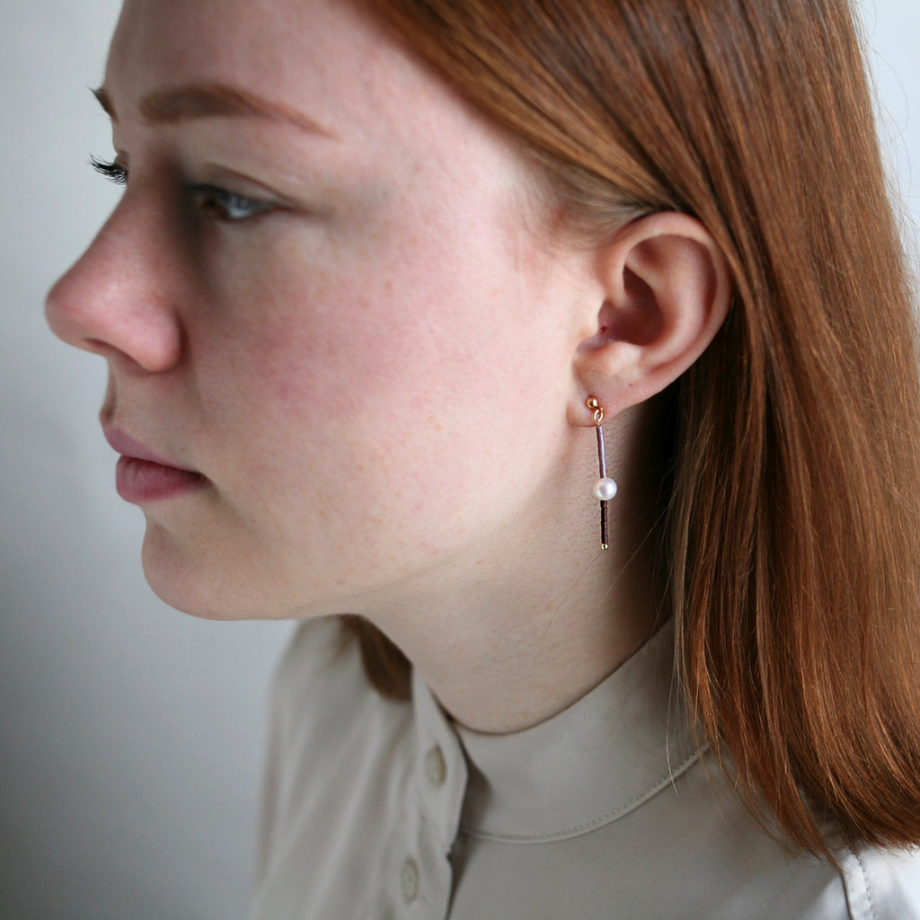 Mix and Match Gestreifte Hängeohrringe - Schmuck - Gudbling