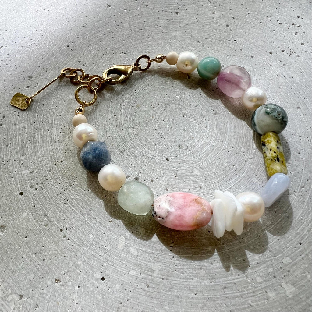 Naturstein Mix Armband - Armband - Gudbling