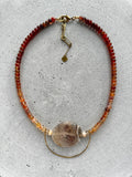 Ombre Karneol Statement Halskette - Schmuck - Gudbling