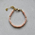 Pink Opal Würfel Armband