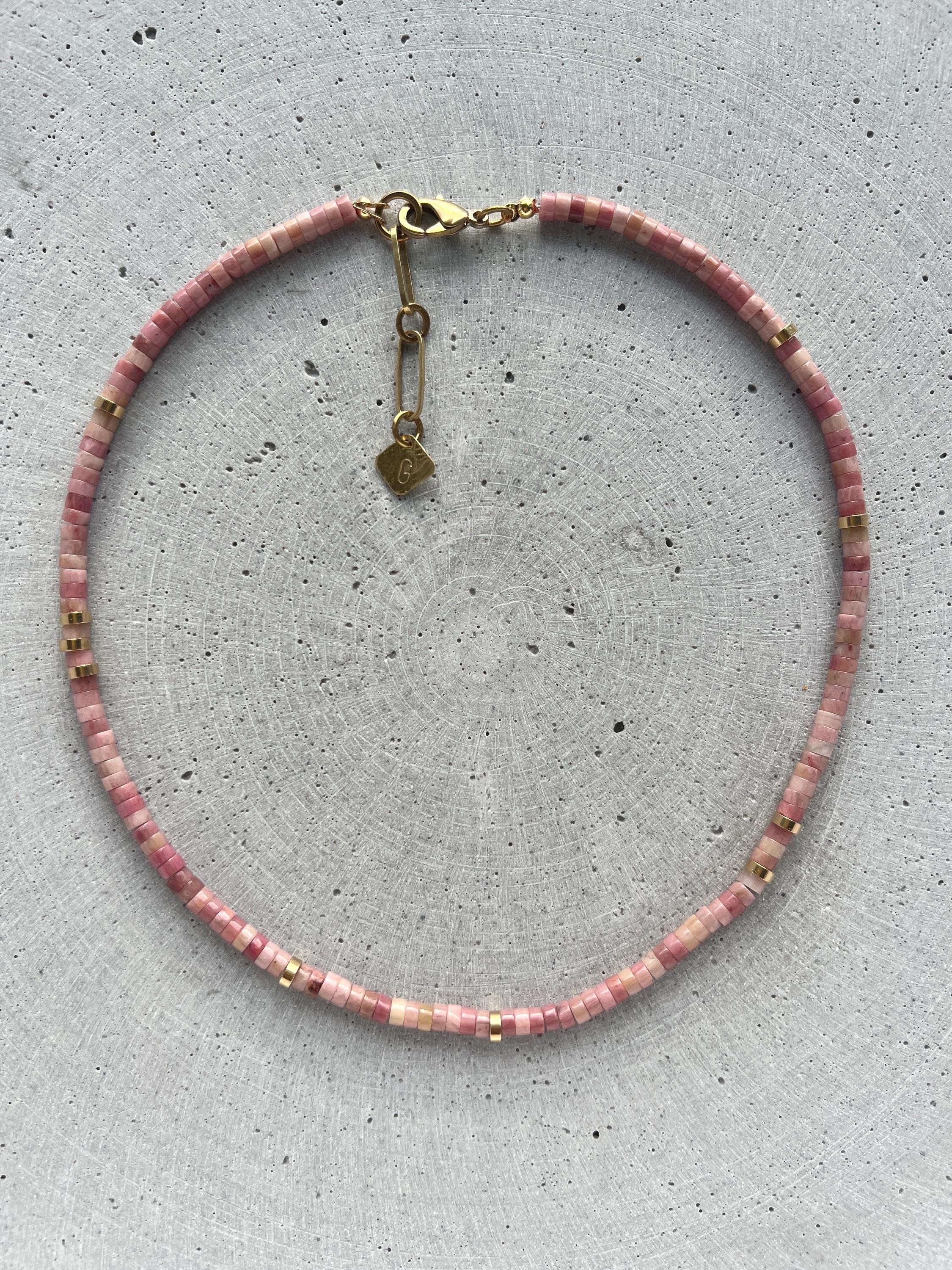 Rhodochrosit Kette - Halskette - Gudbling