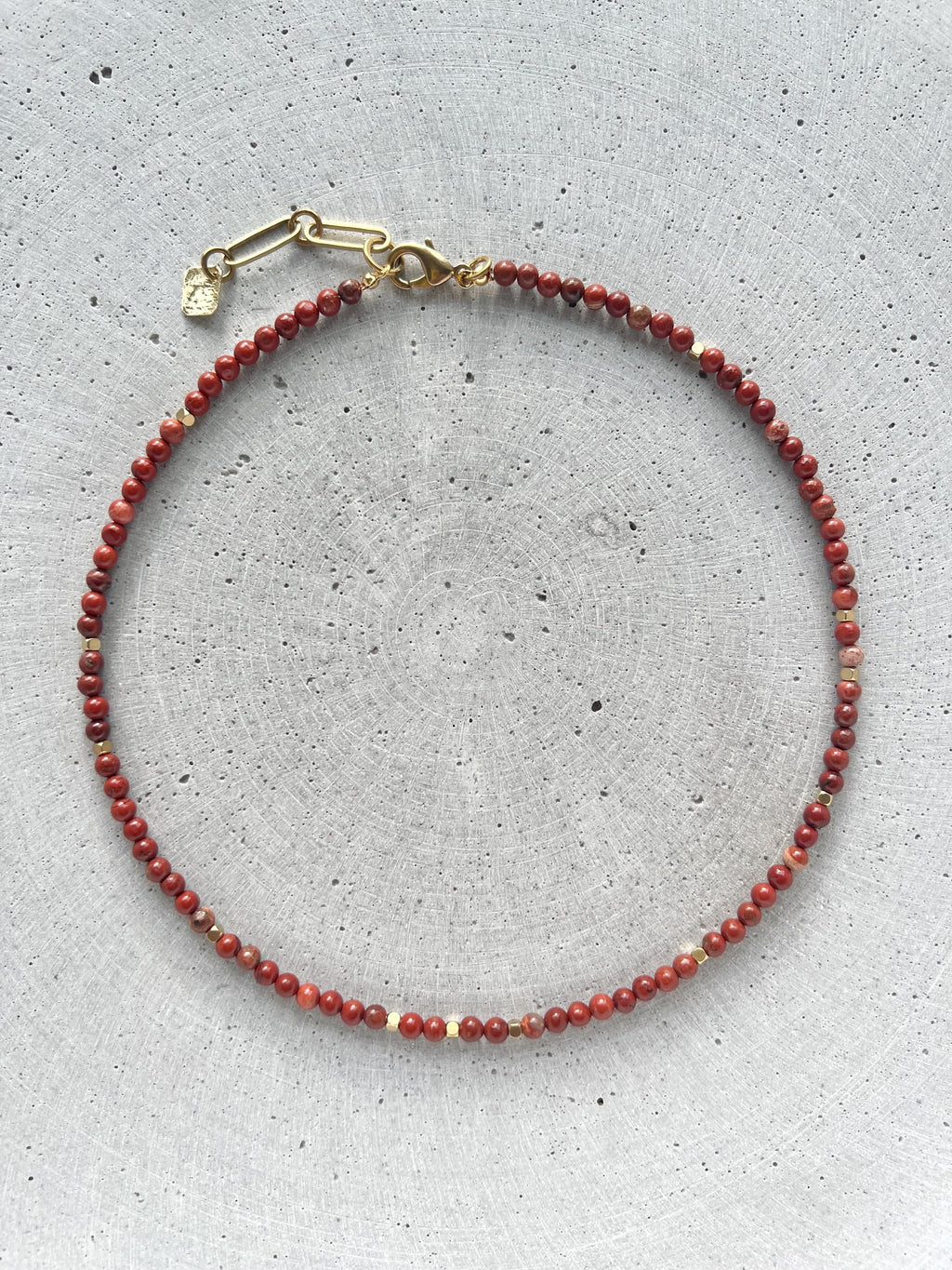 Roter Jaspis Halskette - Halskette - Gudbling