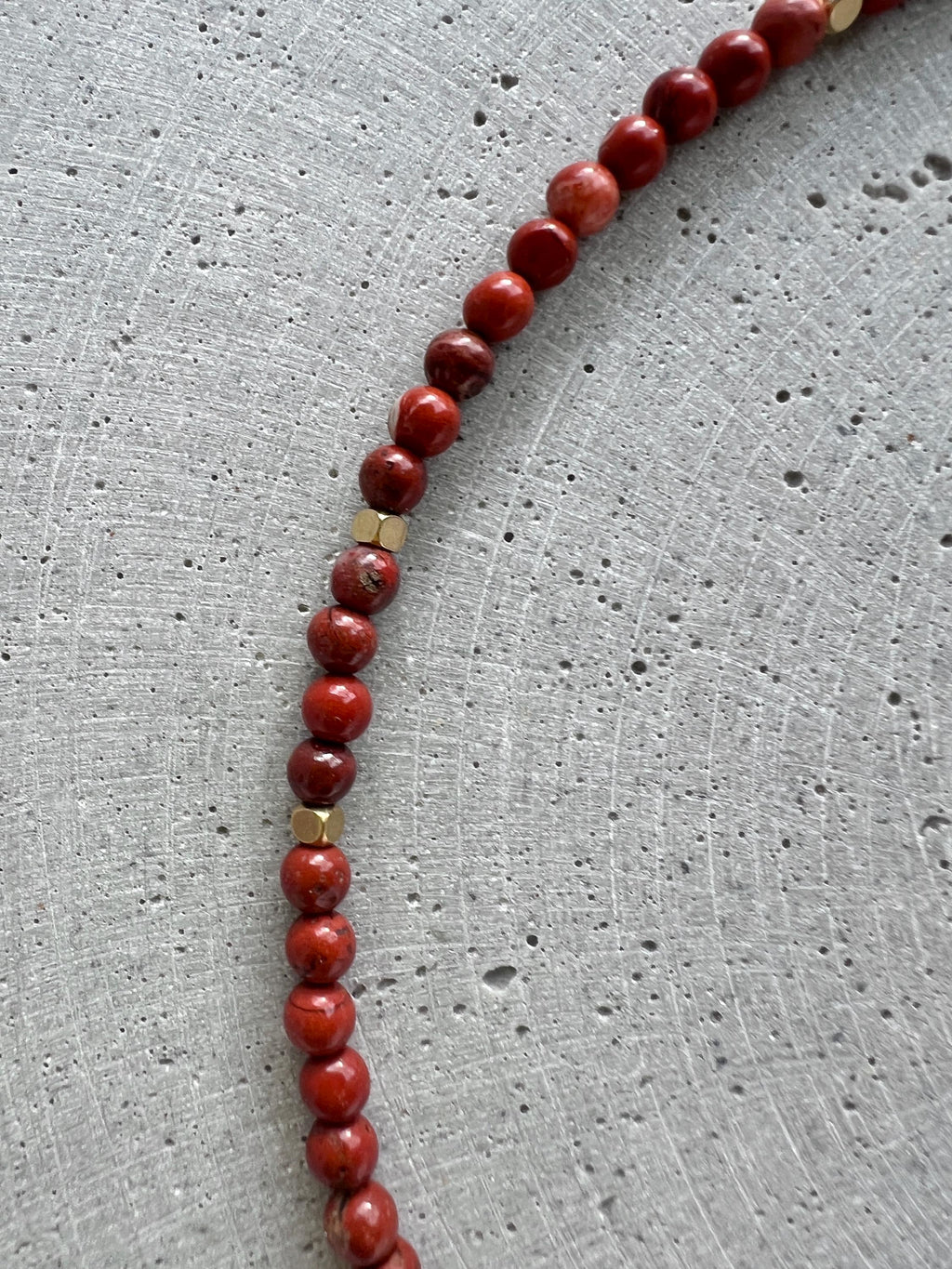 Roter Jaspis Halskette - Halskette - Gudbling