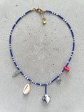 Royalblaue Charm Halskette No. 2 - Halskette - Gudbling