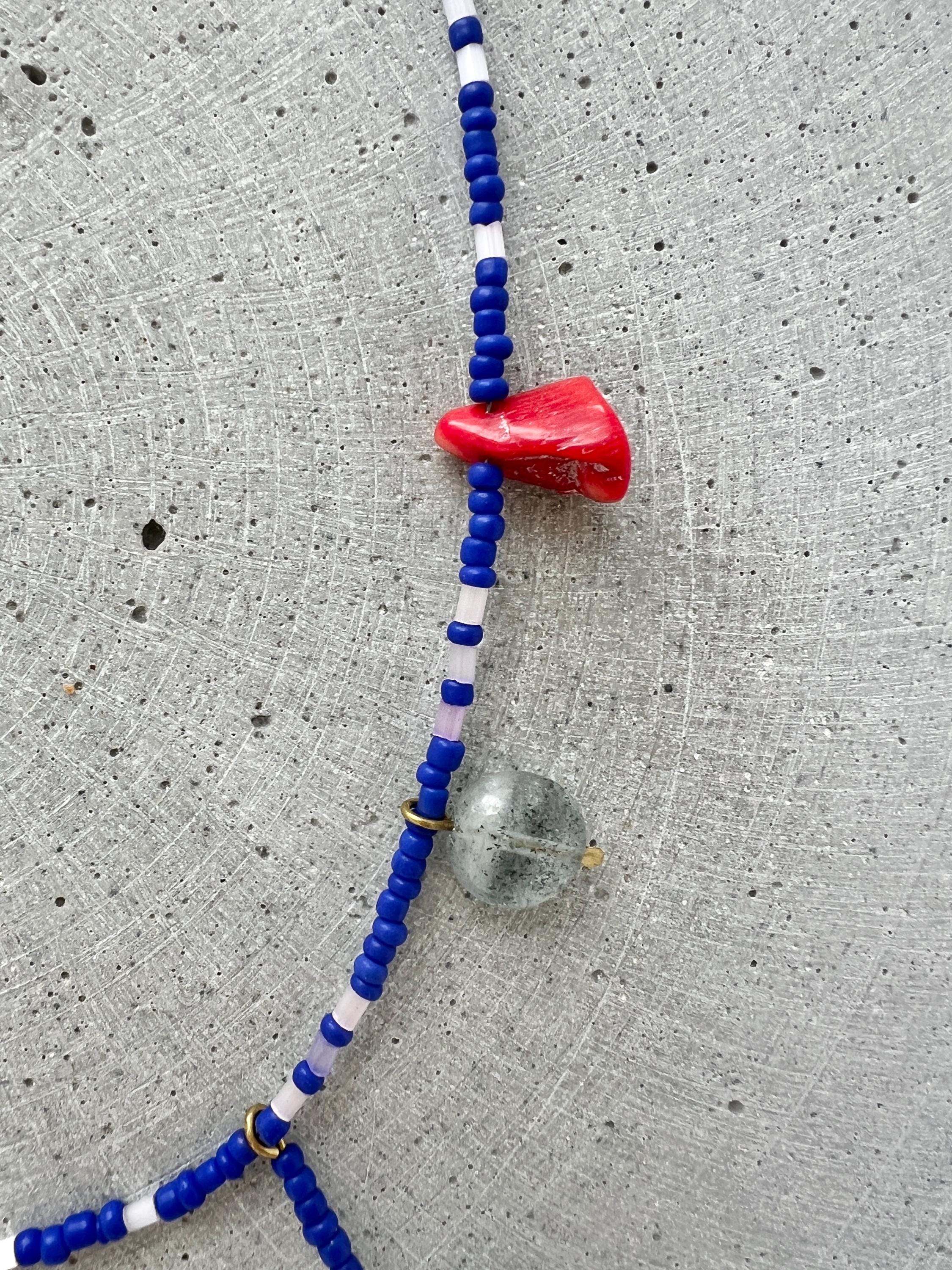 Royalblaue Charm Halskette No. 2 - Halskette - Gudbling