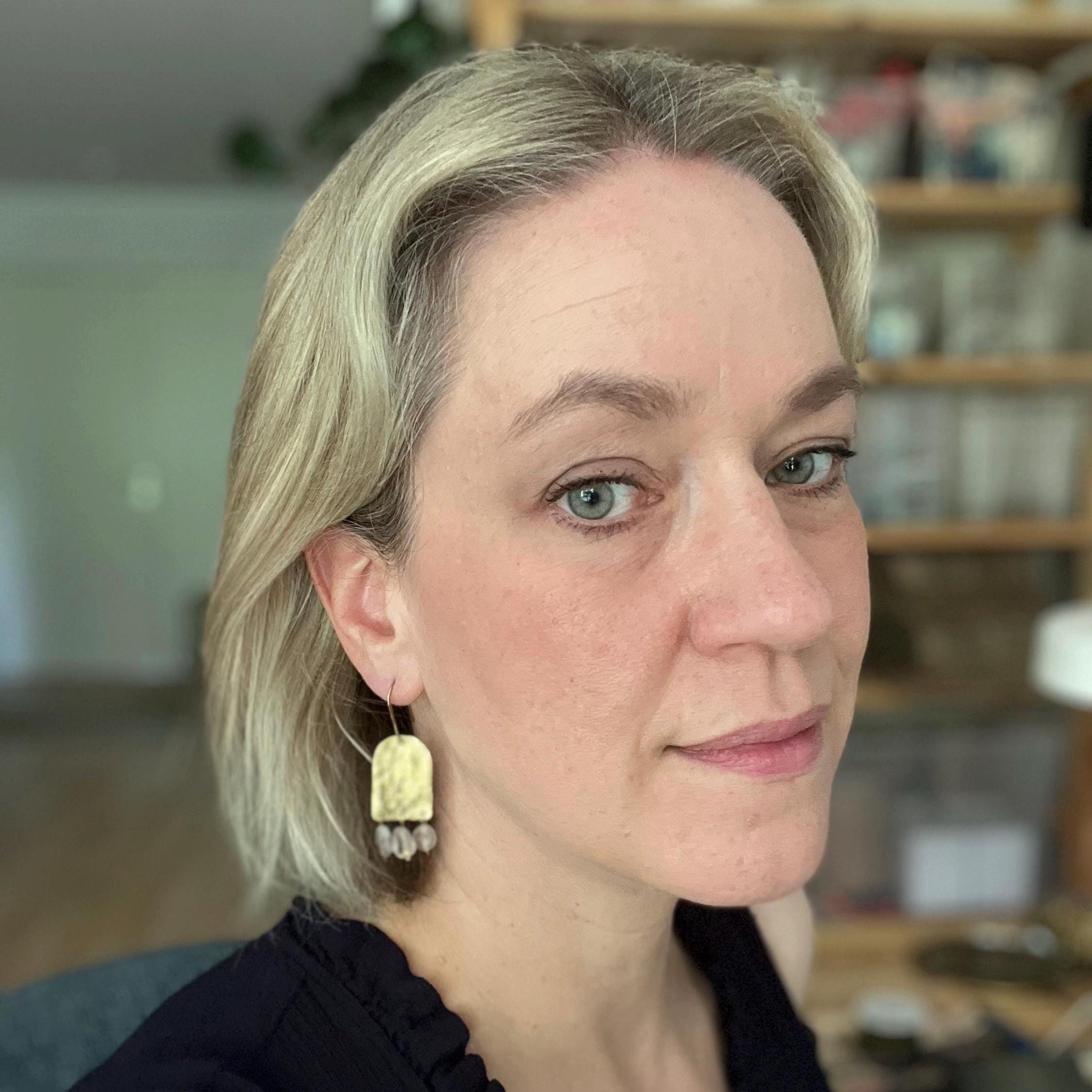 Rutil Quarz Statement Ohrringe - Ohrring - Gudbling