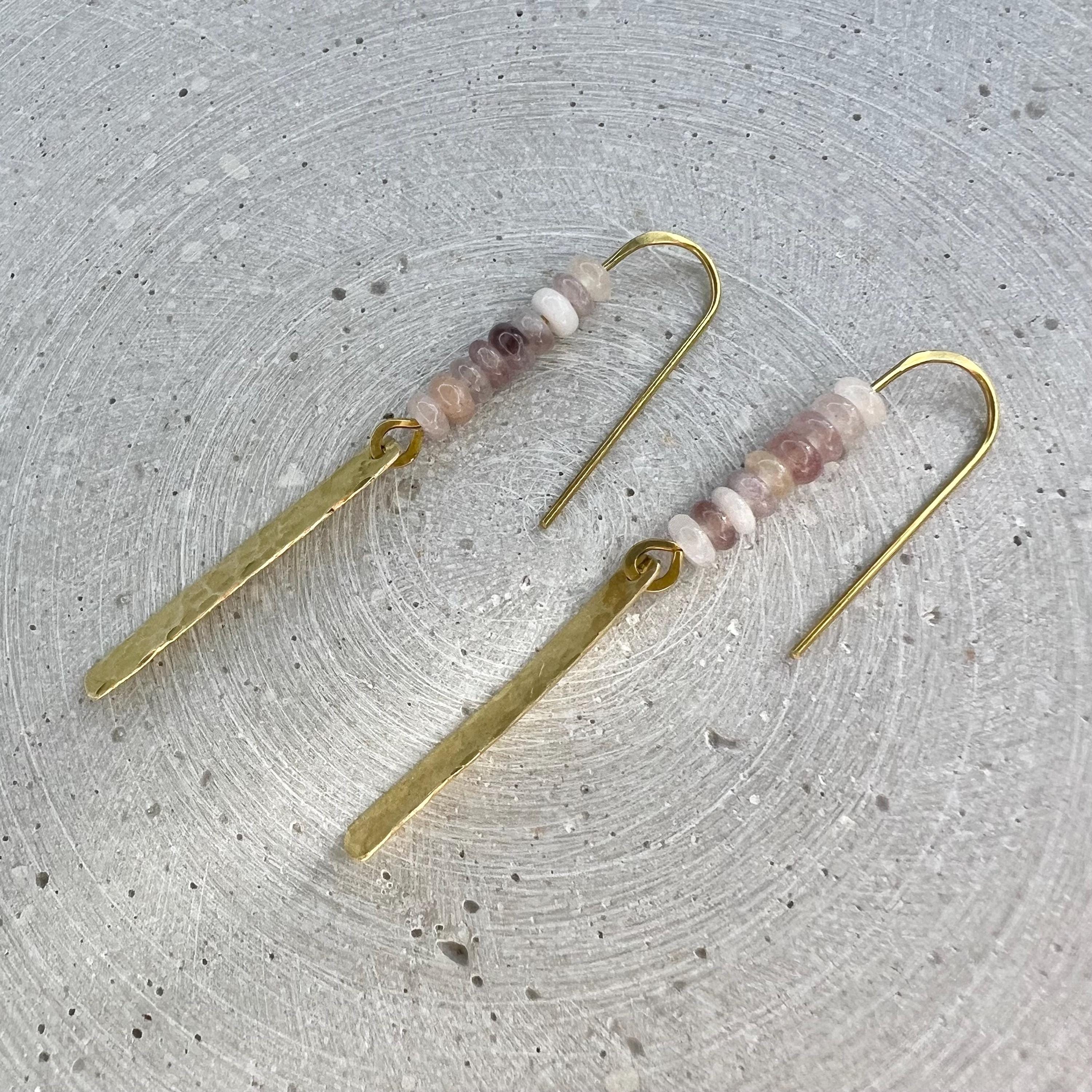 Schmale Quarz Ohrhänger - Schmuck - Gudbling