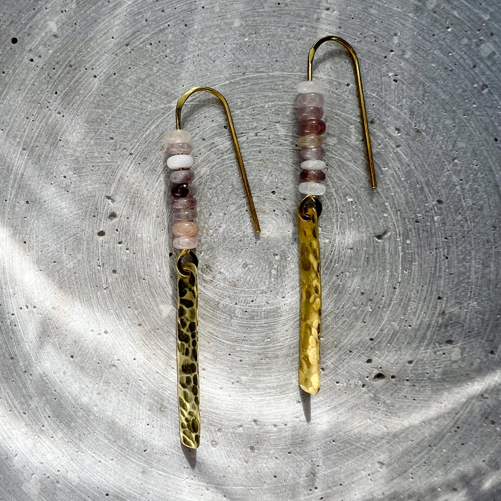 Schmale Quarz Ohrhänger - Schmuck - Gudbling