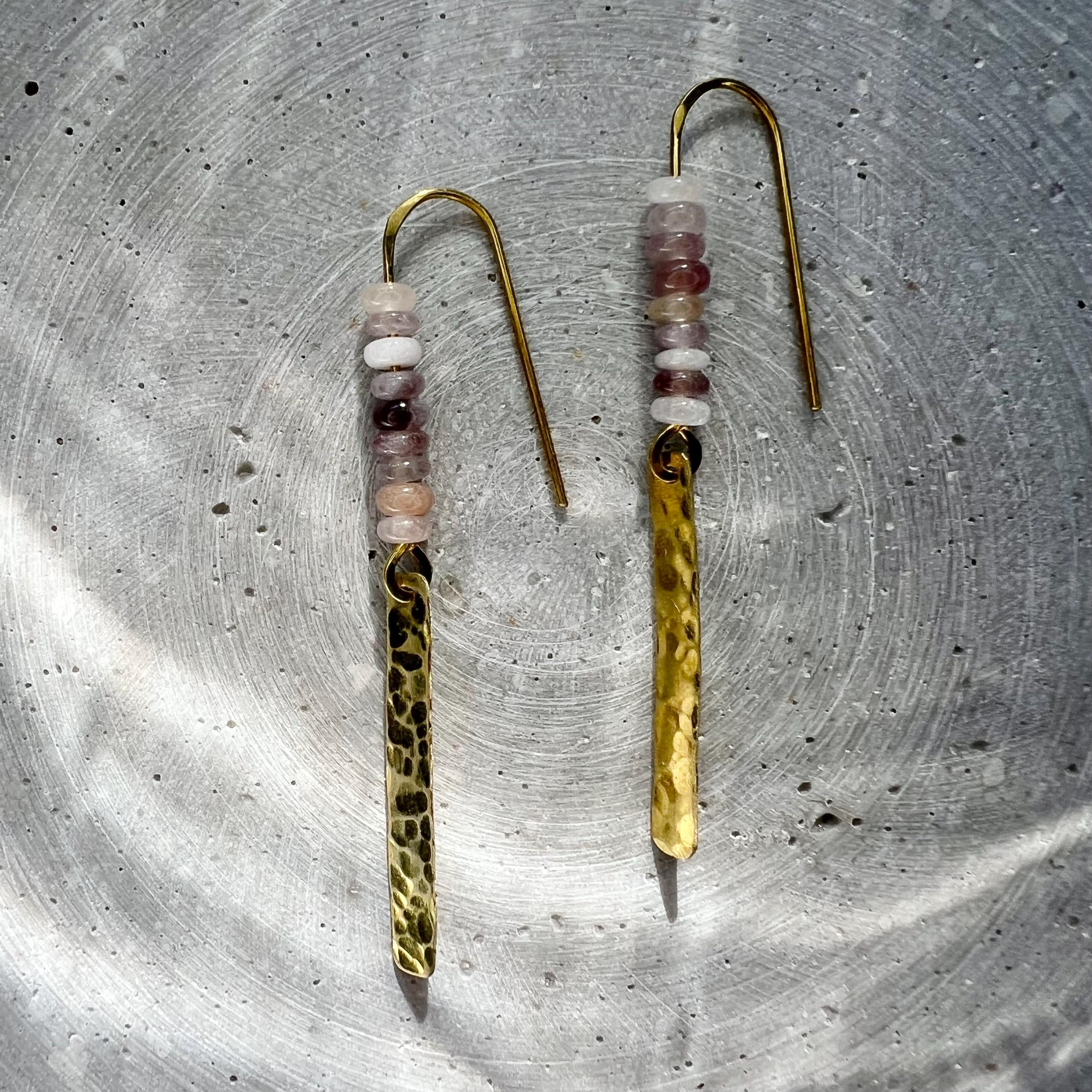 Schmale Quarz Ohrhänger - Schmuck - Gudbling