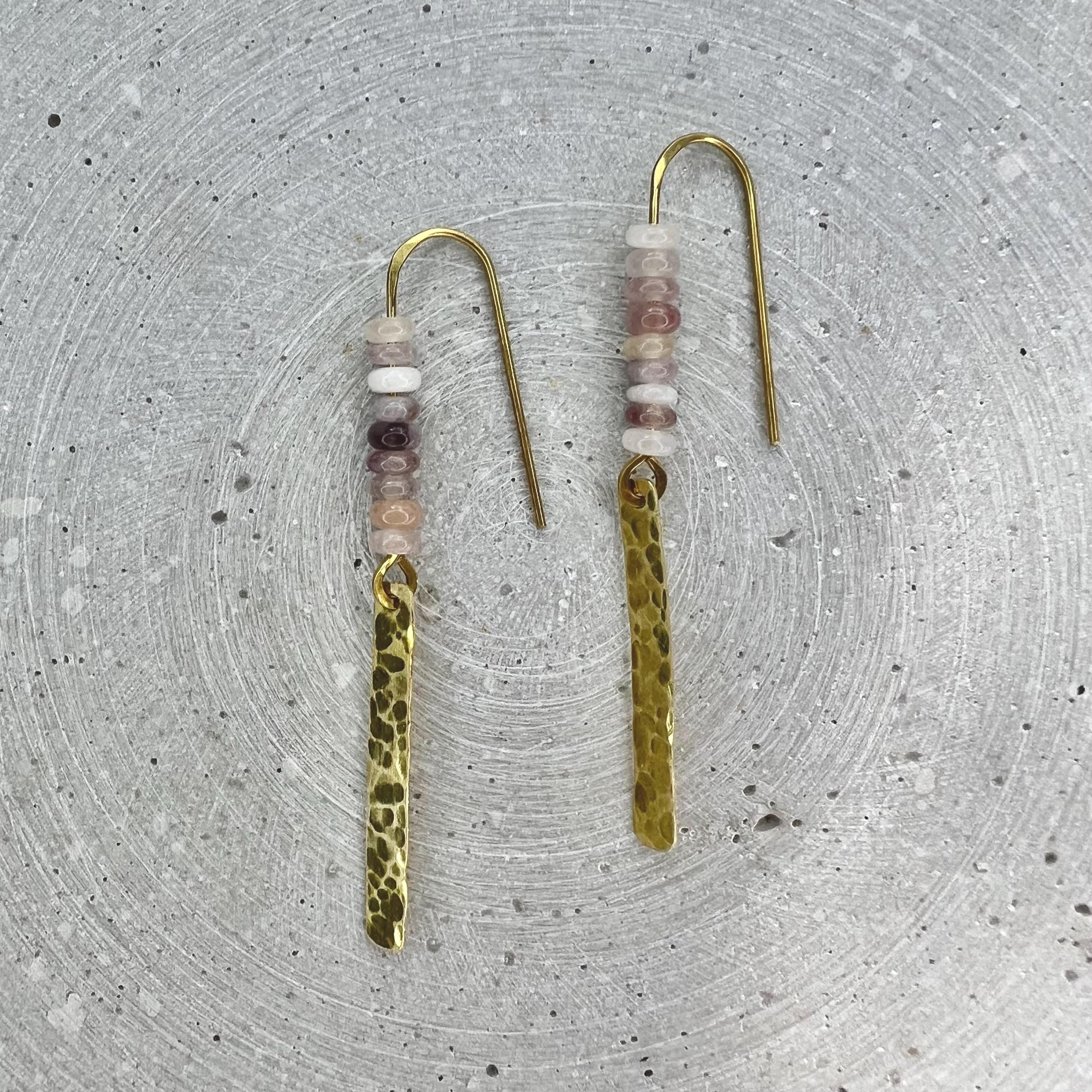 Schmale Quarz Ohrhänger - Schmuck - Gudbling