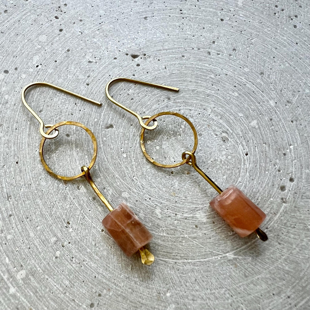 Sunstone Kreis Ohrringe - Ohrring - Gudbling