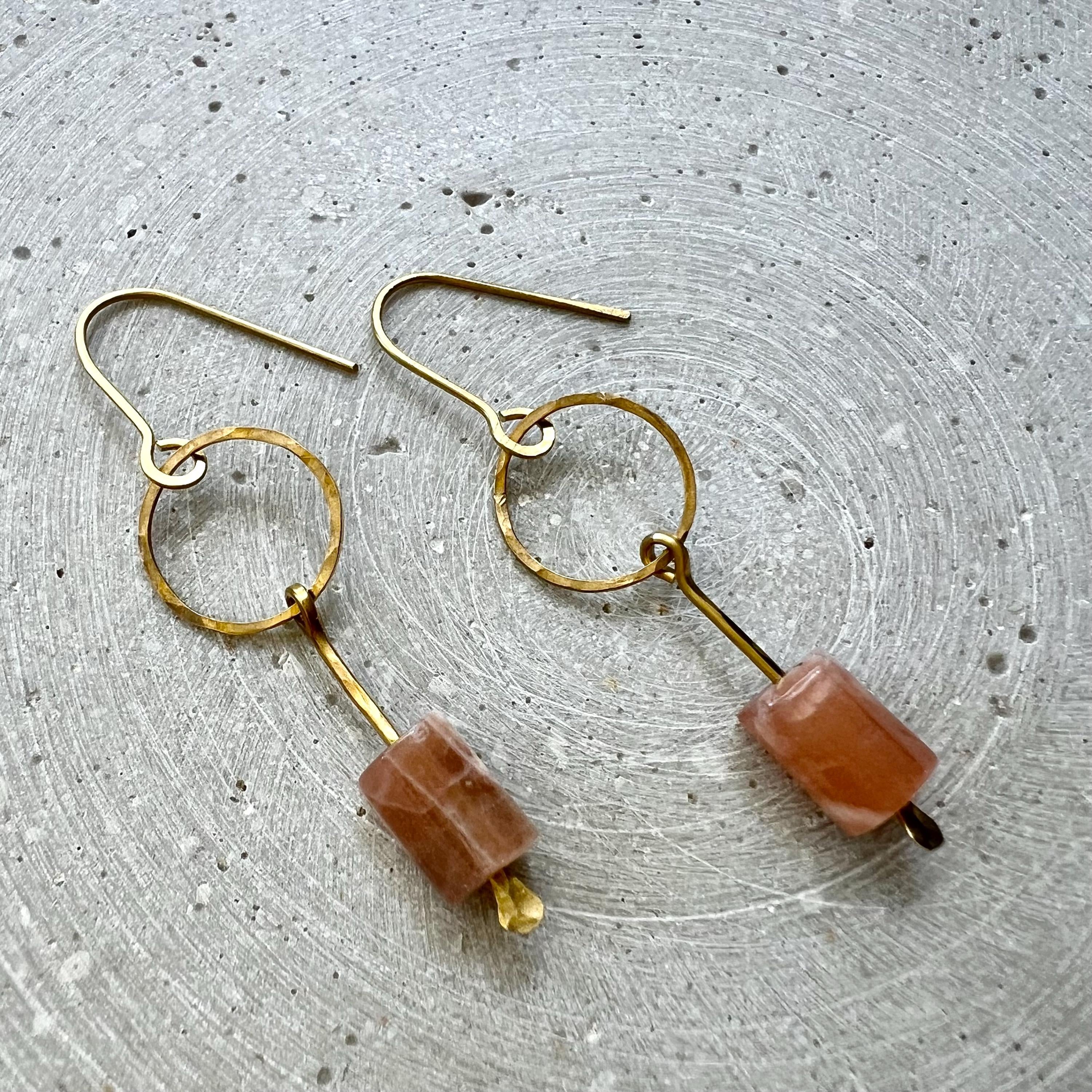 Sunstone Kreis Ohrringe - Ohrring - Gudbling