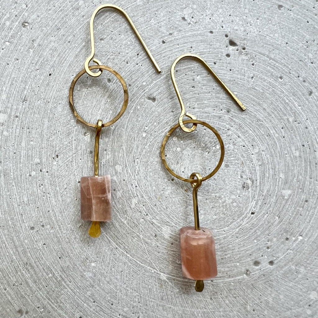 Sunstone Kreis Ohrringe - Ohrring - Gudbling