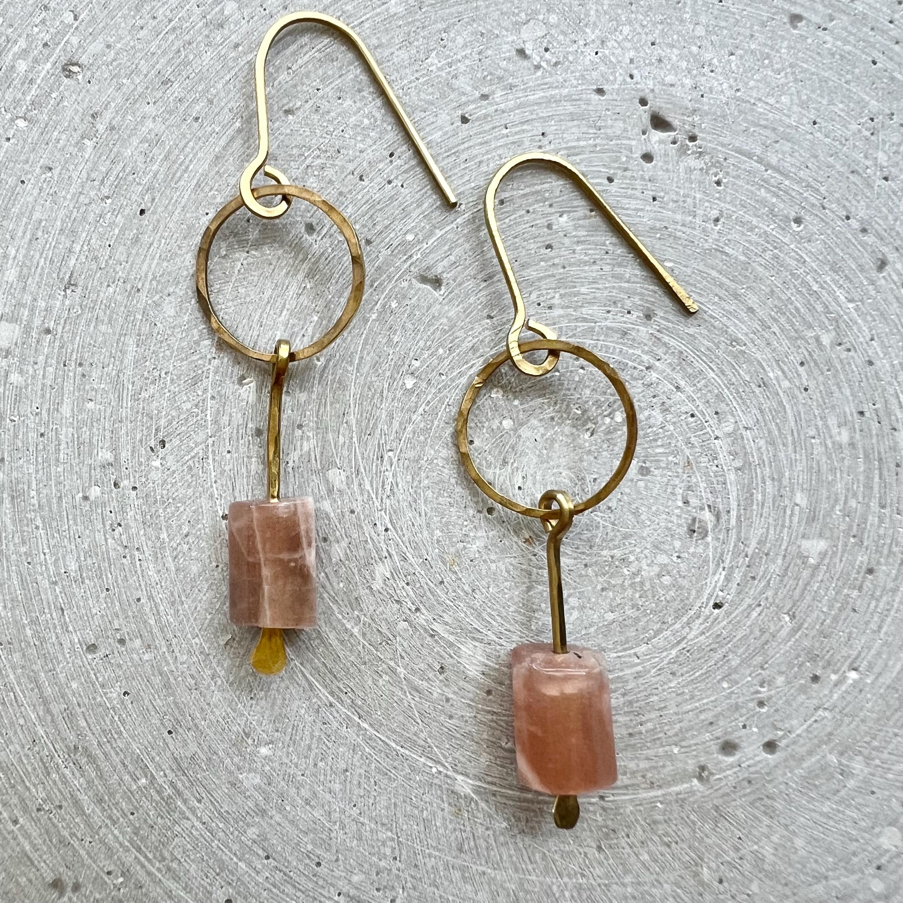 Sunstone Kreis Ohrringe - Ohrring - Gudbling