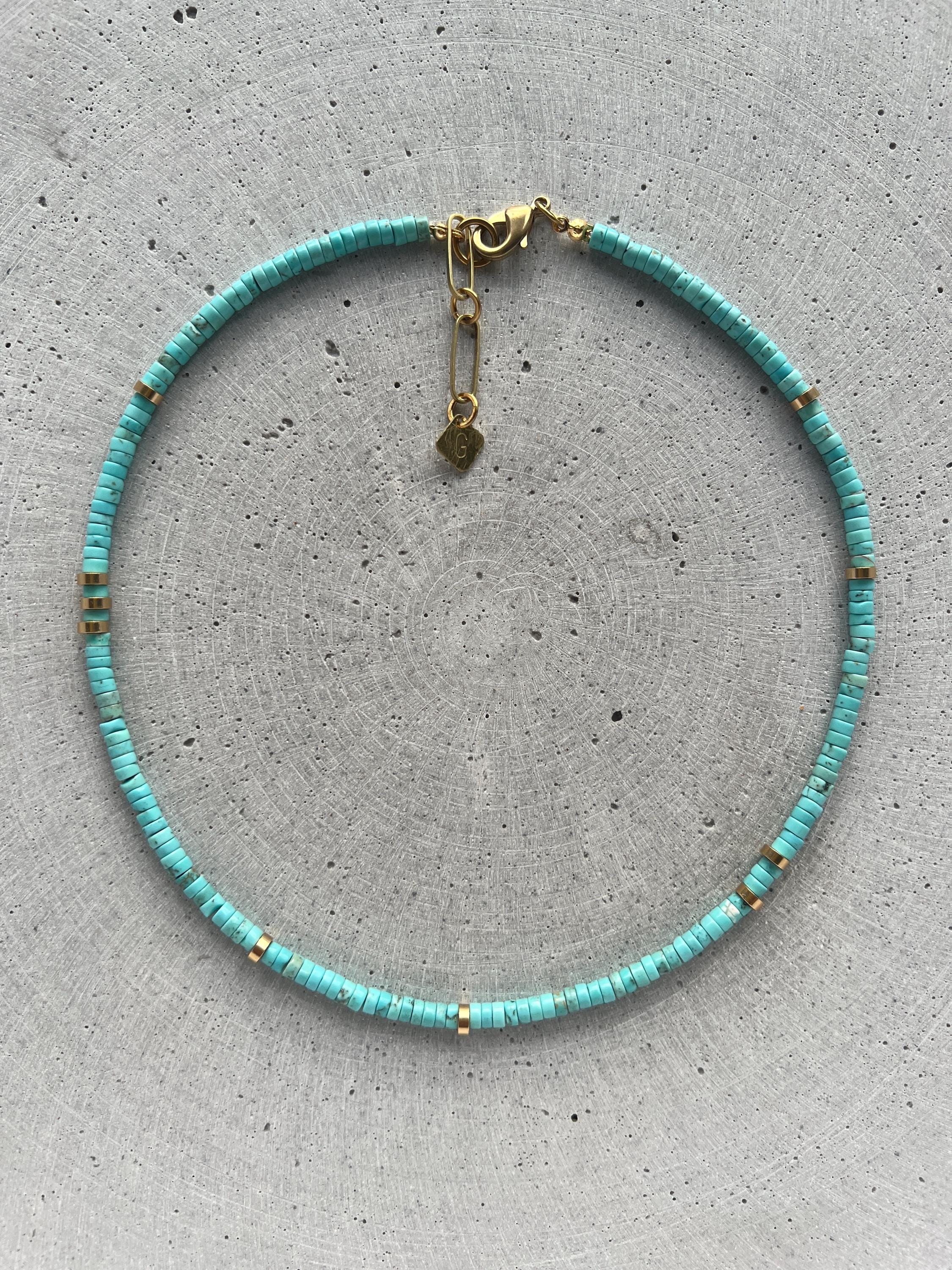Türkis Halskette - Halskette - Gudbling