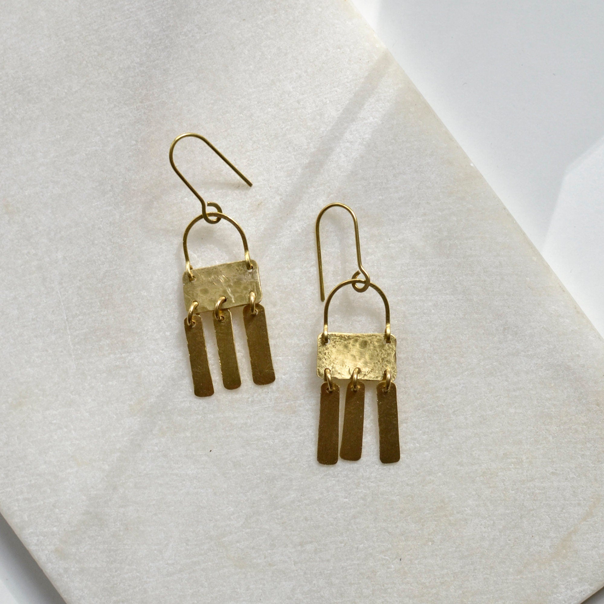 Geometrische Säulen Ohrringe - Ohrring - Gudbling