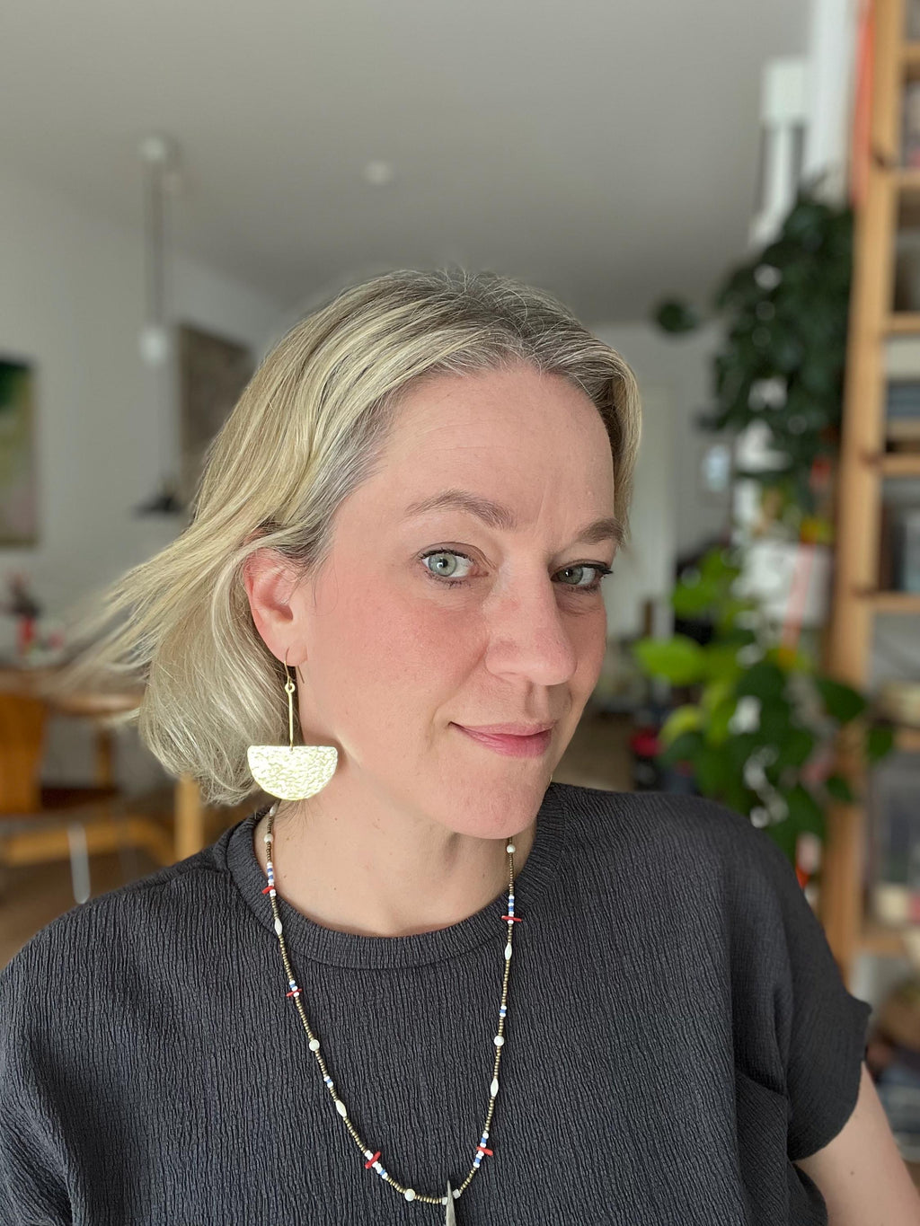 Extra Lange Halbkreis Ohrhänger - Ohrring - Gudbling