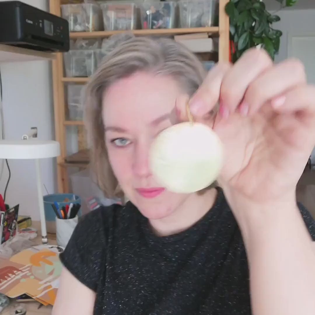 Extra Große Mond Ohrringe