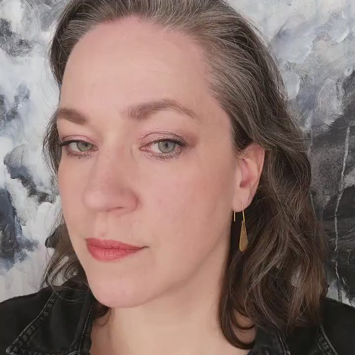 Large drop earrings