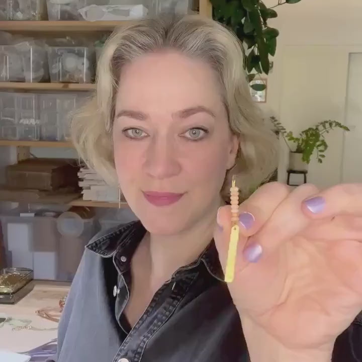 Lange Sunstone Ohrhänger