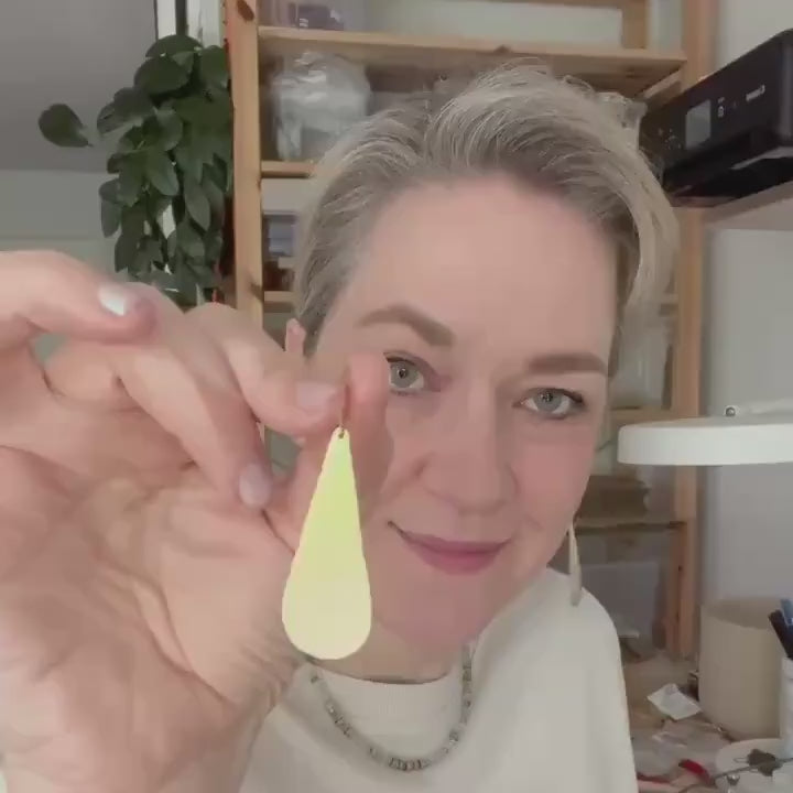Extra Large Teardrop Earrings