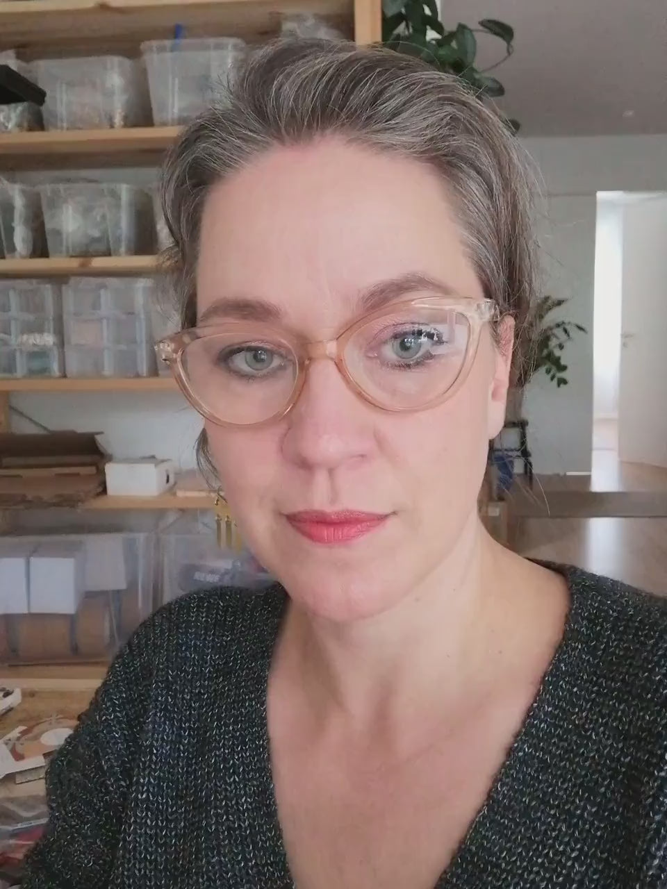 Geometrische Säulen Ohrringe