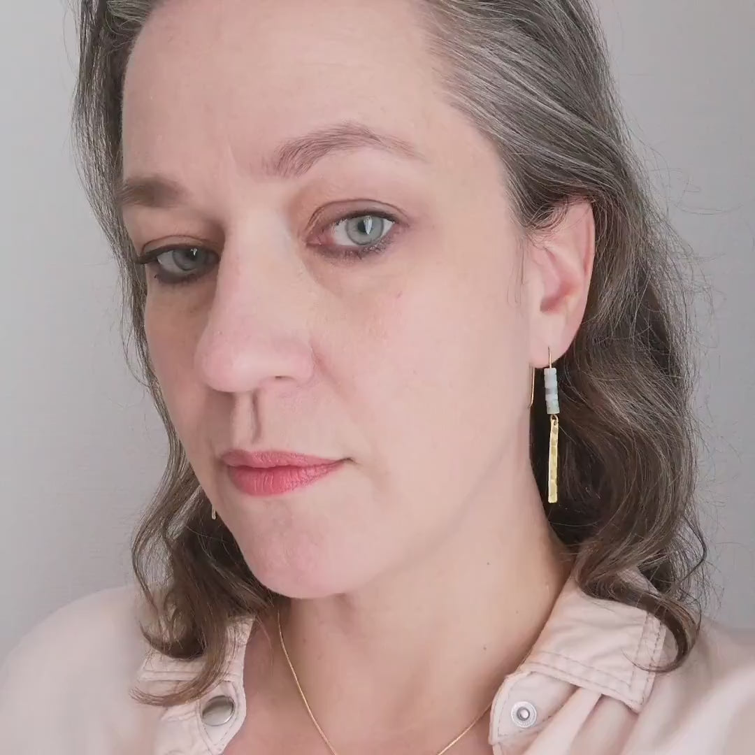 Lange Jade Ohrhänger