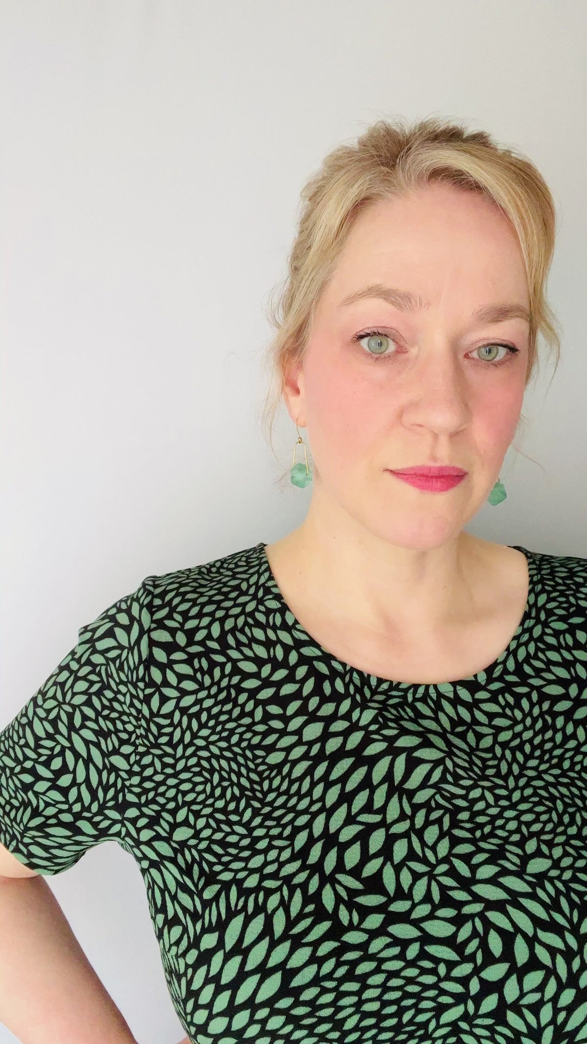 Agate Drop Statement Earrings