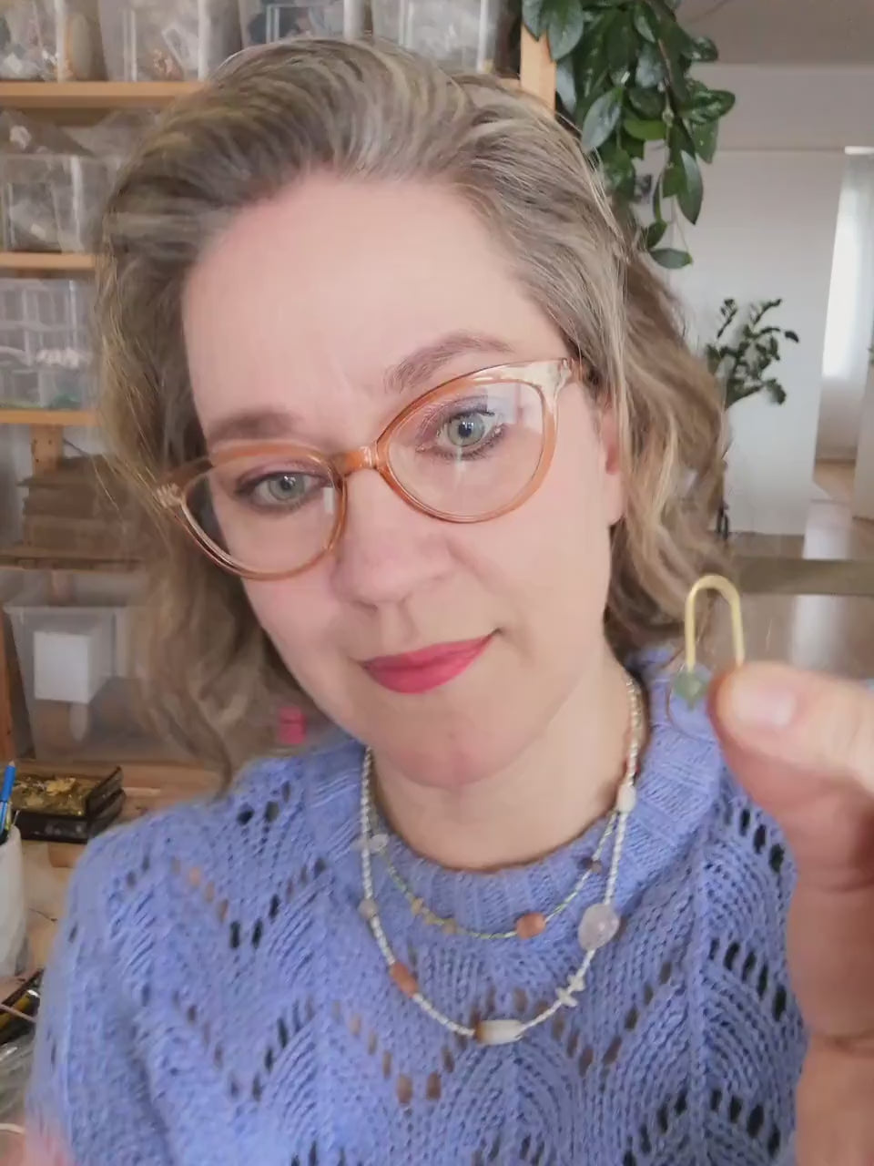 Roter Jaspis Ohrbögen