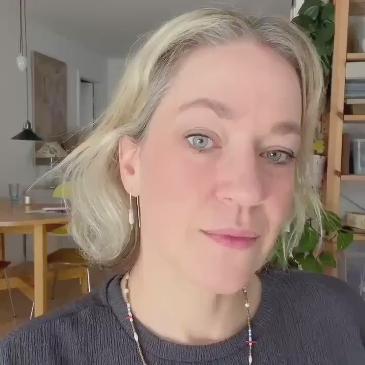 Lange Jaspis Ohrbögen